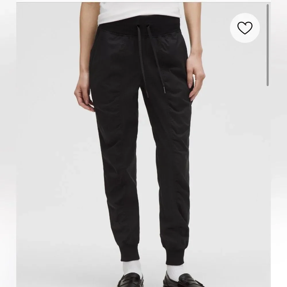 Lululemon black dance studio joggers size 8